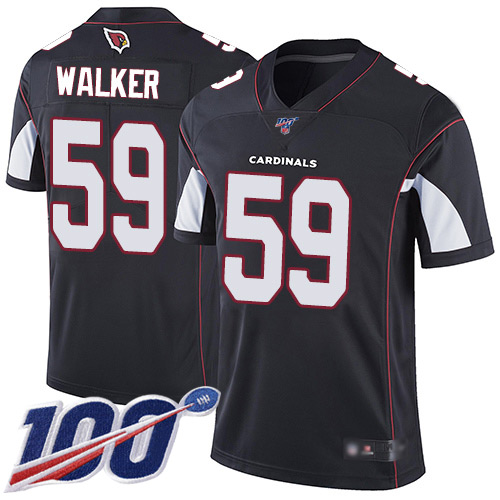 Arizona Cardinals Limited Black Men Joe Walker Alternate Jersey NFL Football 59 100th Season Vapor Untouchable